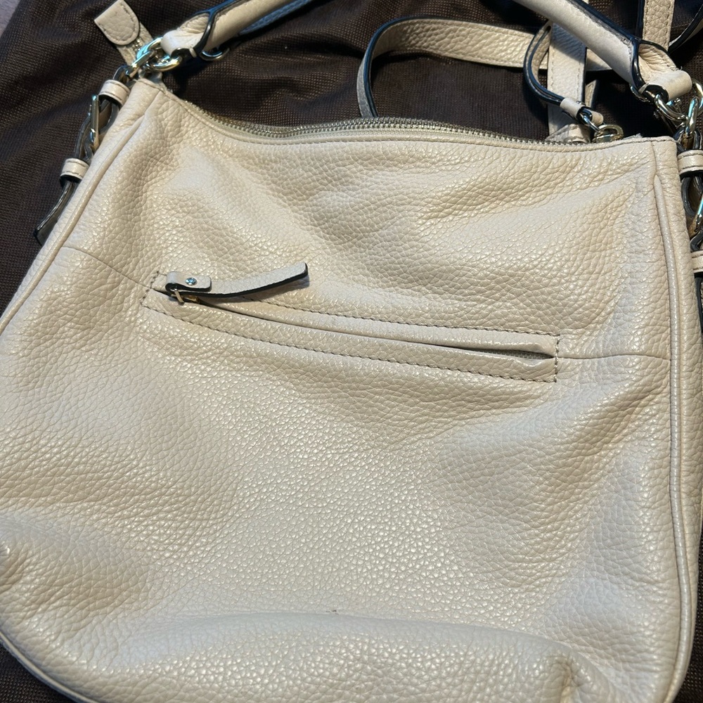 Kate Spade Cobble Hill small Ella leather Satchel/Crossbody Porcelain - Picture 2 of 16